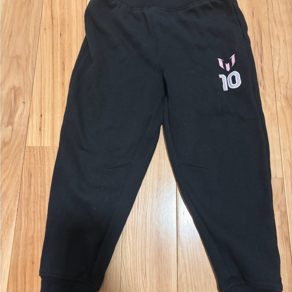 Kids Messi Black Jogger Pants for your soccer fan